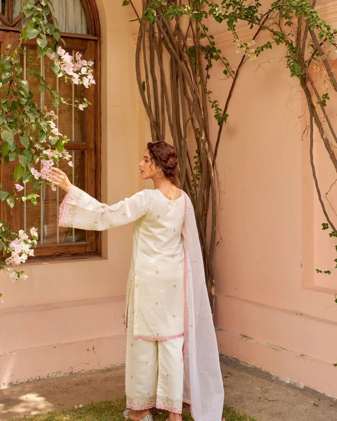Pure chanderi heavy suit