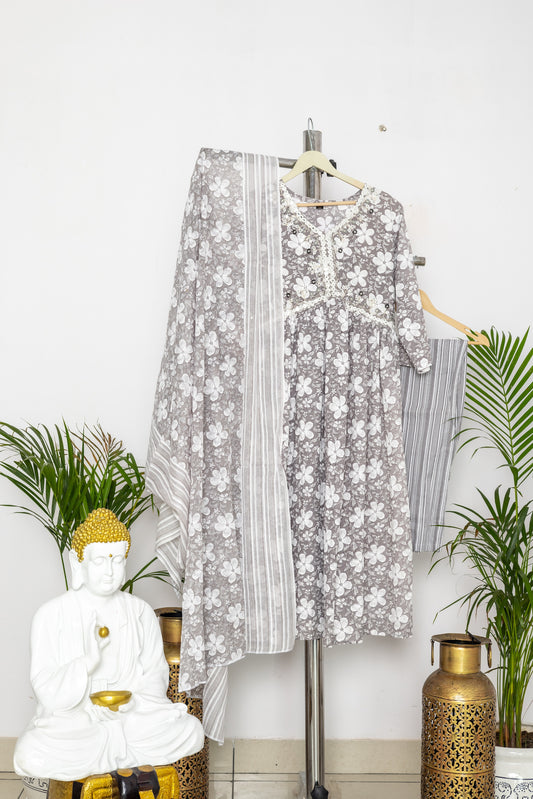 Pure Cotton Salwar Suit with Dupatta | High-Quality Ethnic Wear (TMRSUITWDPTTA026)