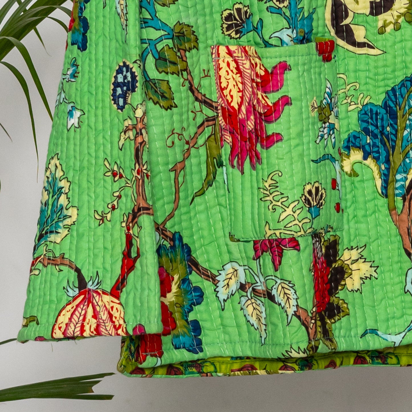 Reversible Unisex Cotton Block Print Jacket (TMRJACKET003)