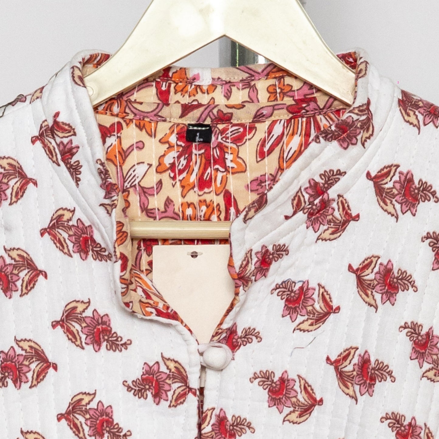 Reversible Unisex Cotton Block Print Jacket (TMRJACKET004)