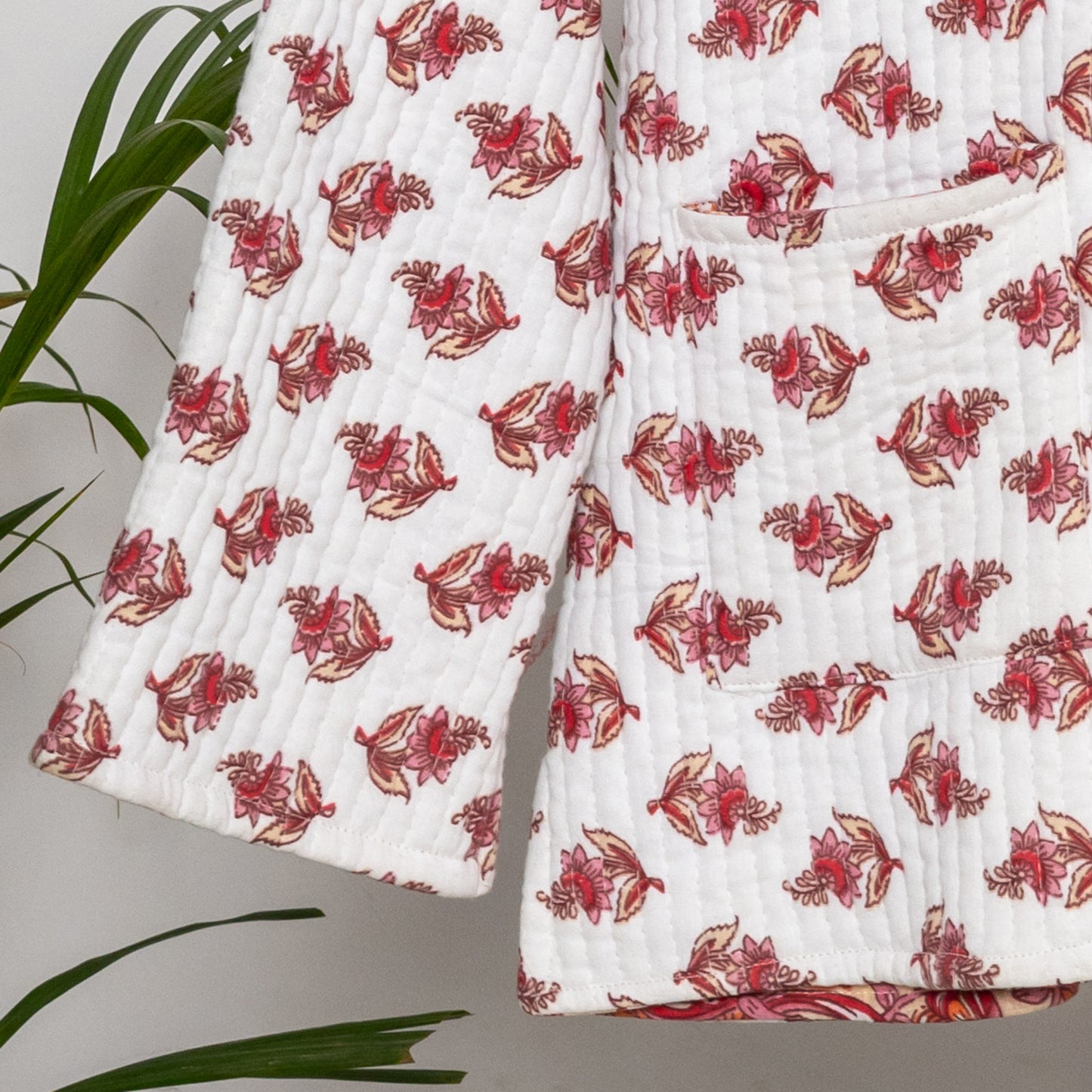 Reversible Unisex Cotton Block Print Jacket (TMRJACKET004)