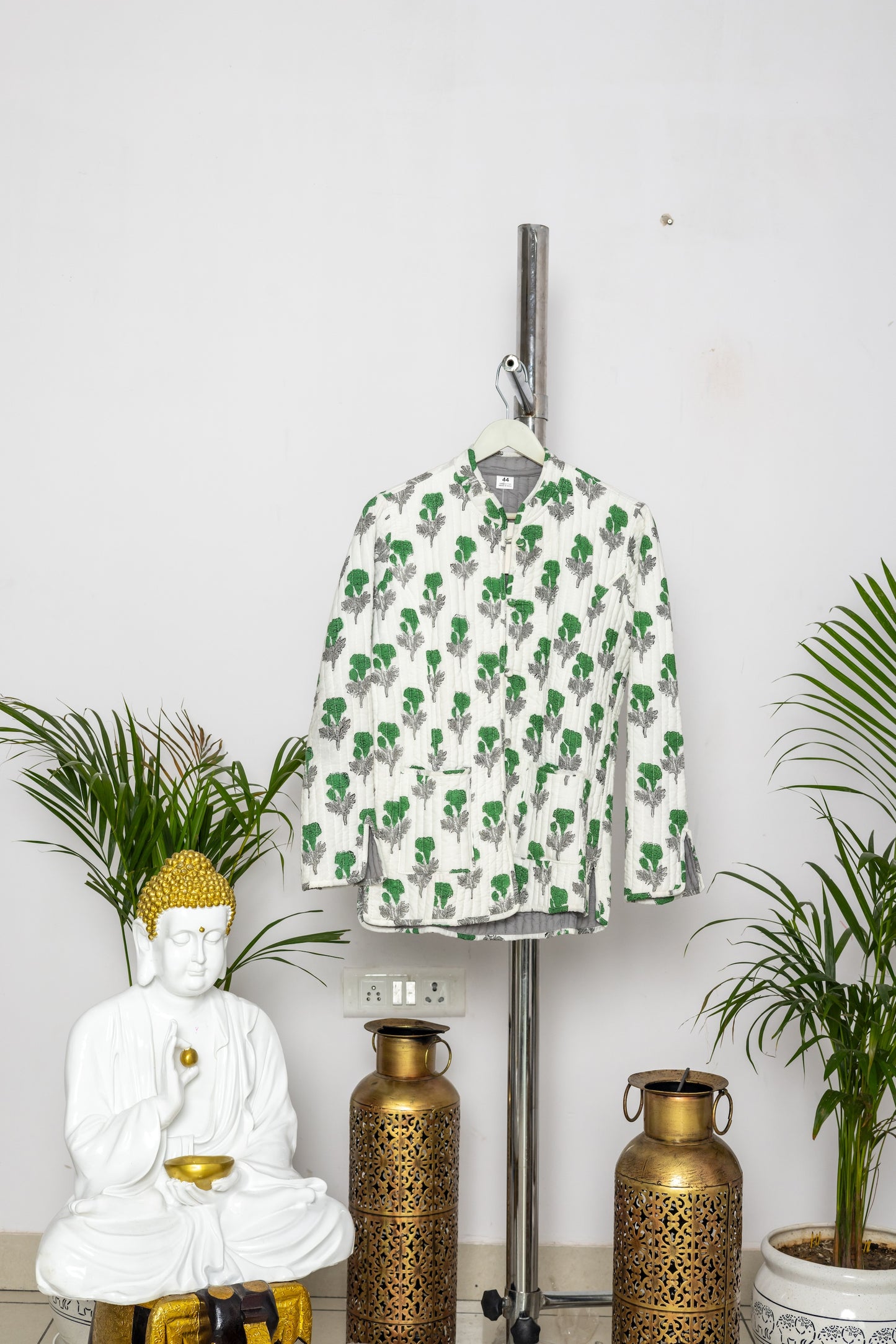 Reversible Unisex Cotton Block Print Jacket (TMRJACKET005)