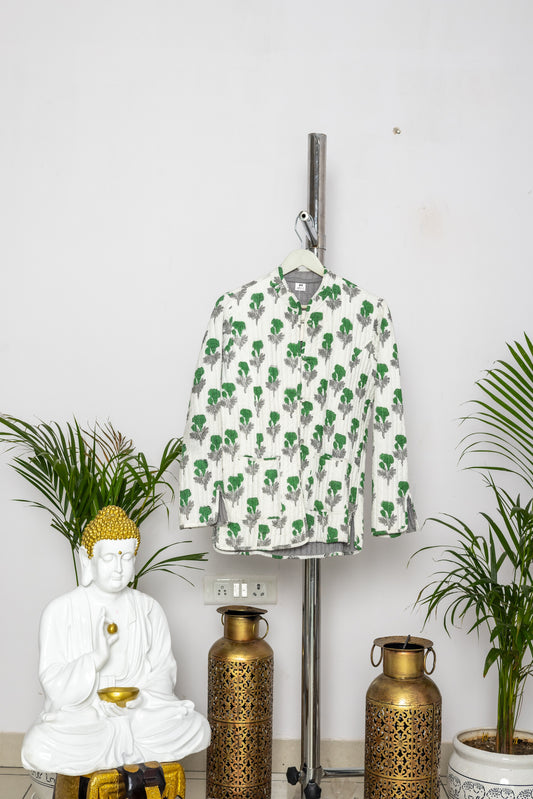 Reversible Unisex Cotton Block Print Jacket (TMRJACKET005)