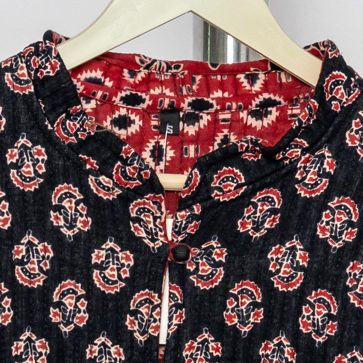 Reversible Unisex Cotton Block Print Jacket (TMRJACKET008)