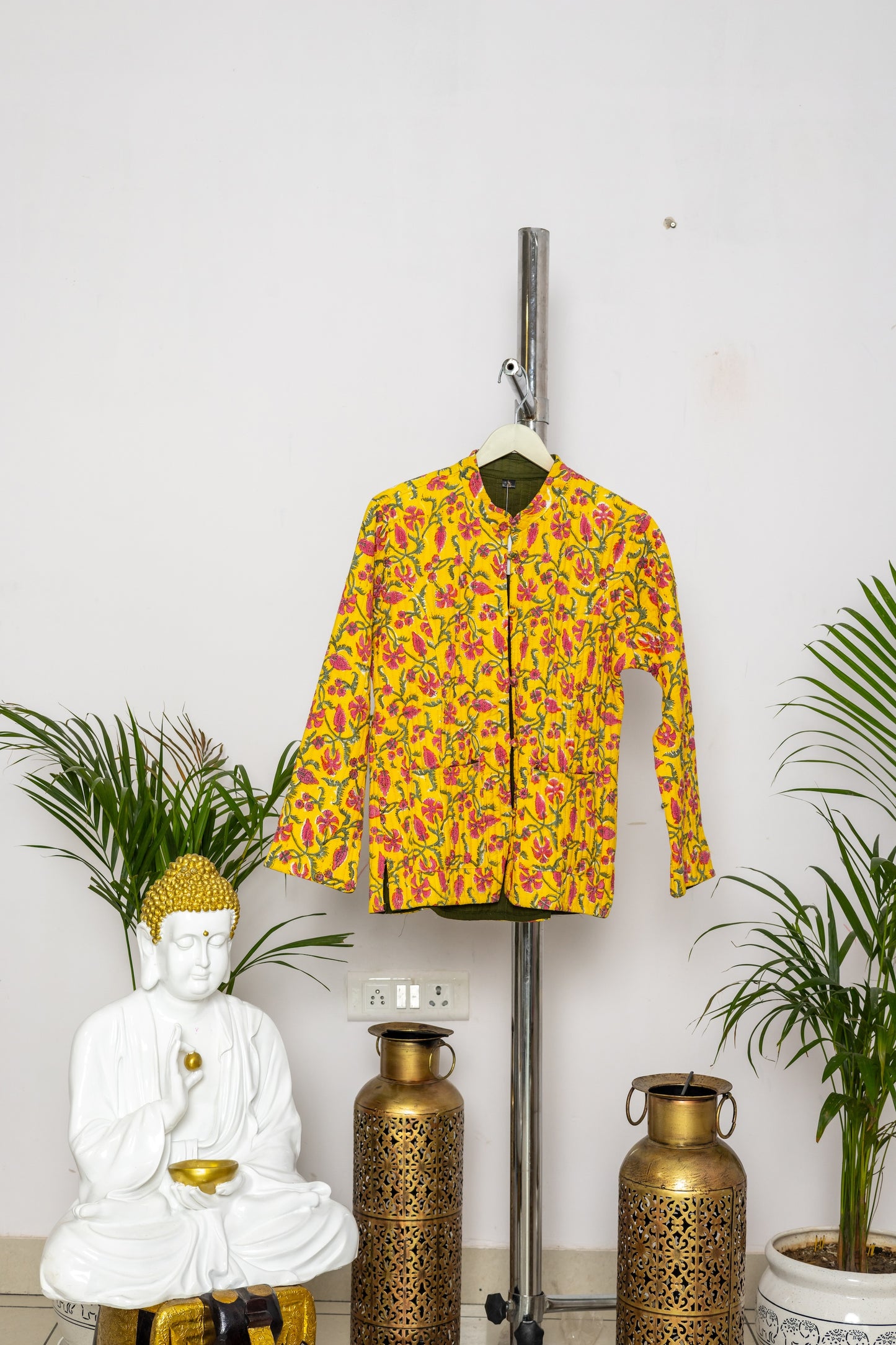 Reversible Unisex Cotton Block Print Jacket (TMRJACKET009)