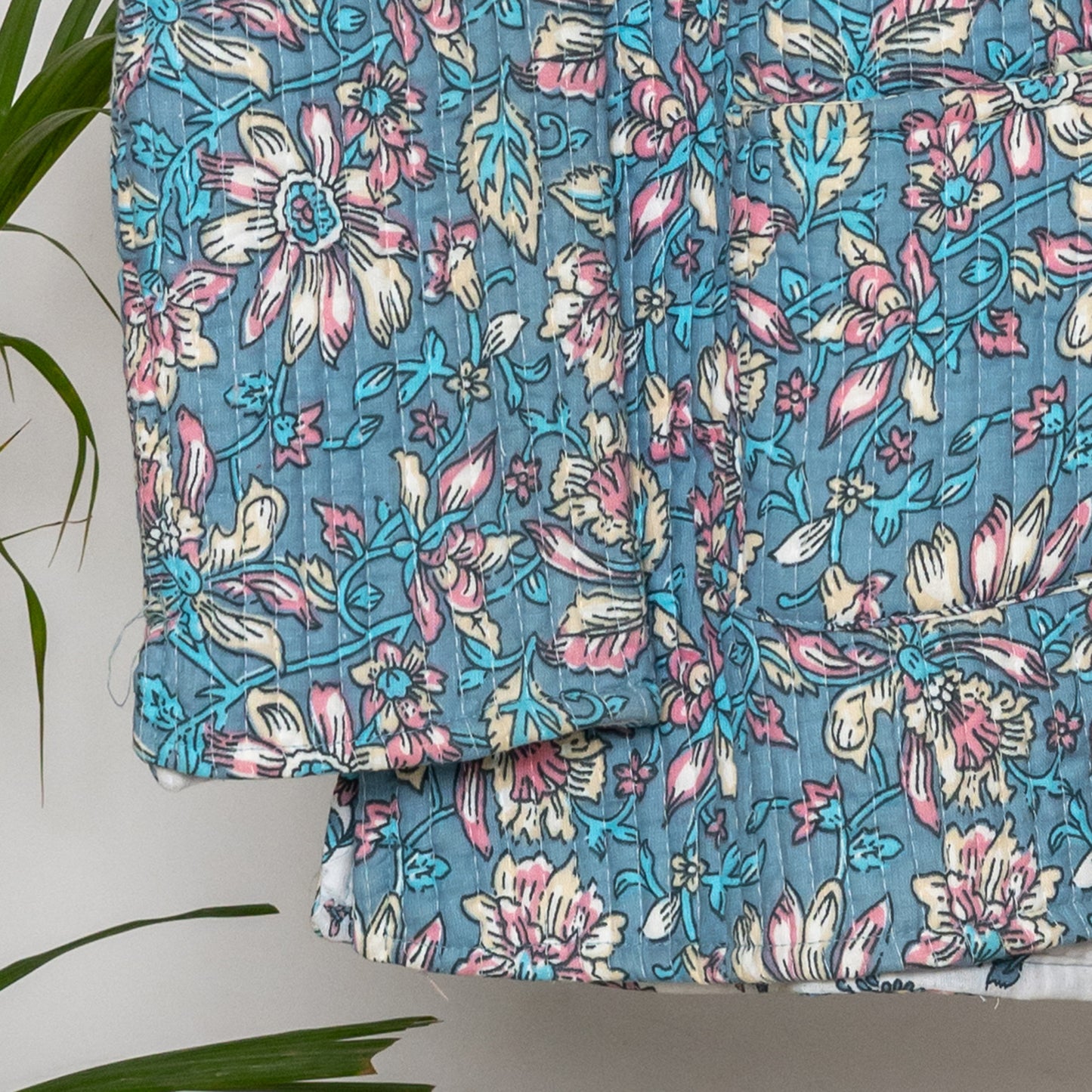 Reversible Unisex Cotton Block Print Jacket (TMRJACKET010)