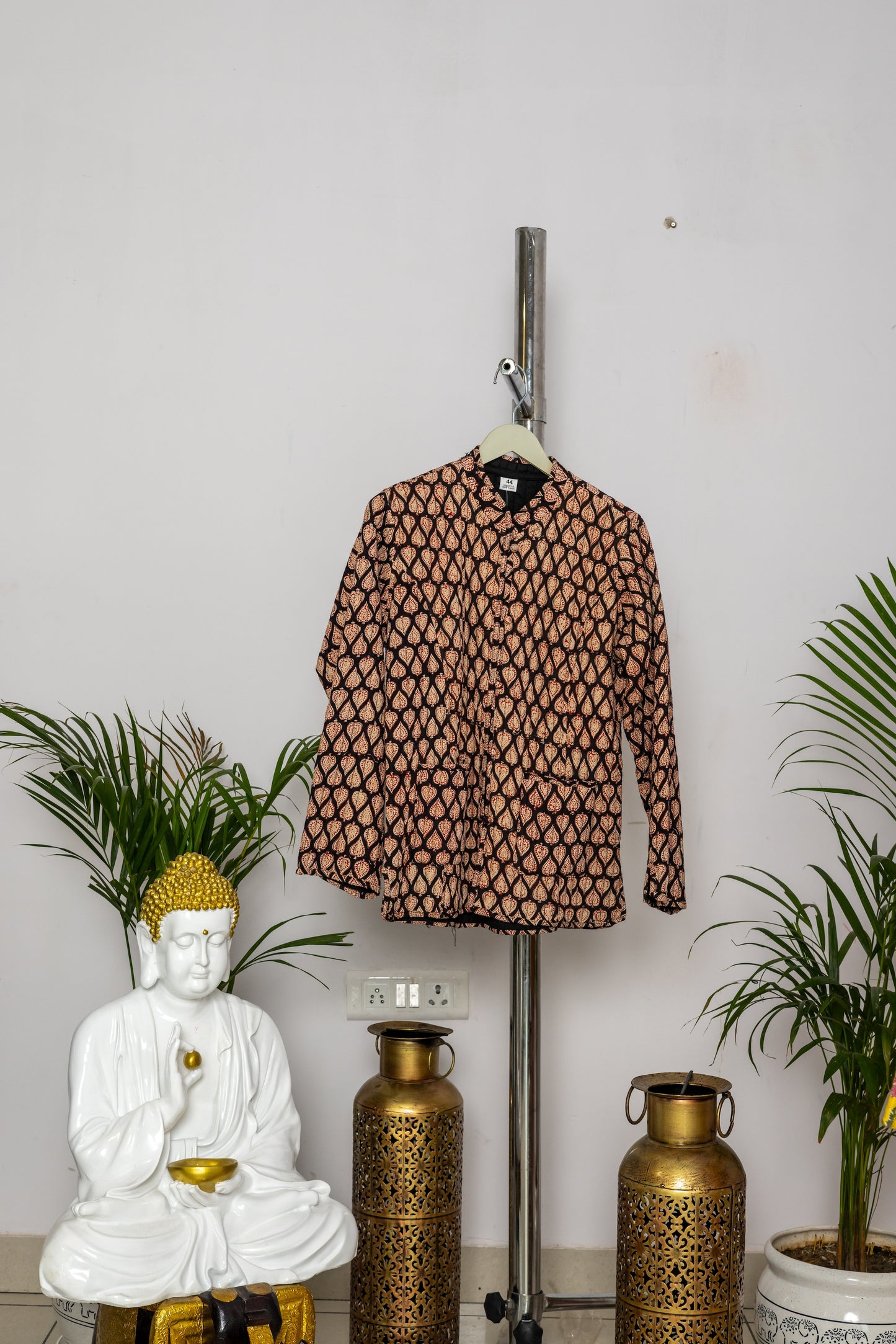 Reversible Unisex Cotton Block Print Jacket (TMRJACKET011)