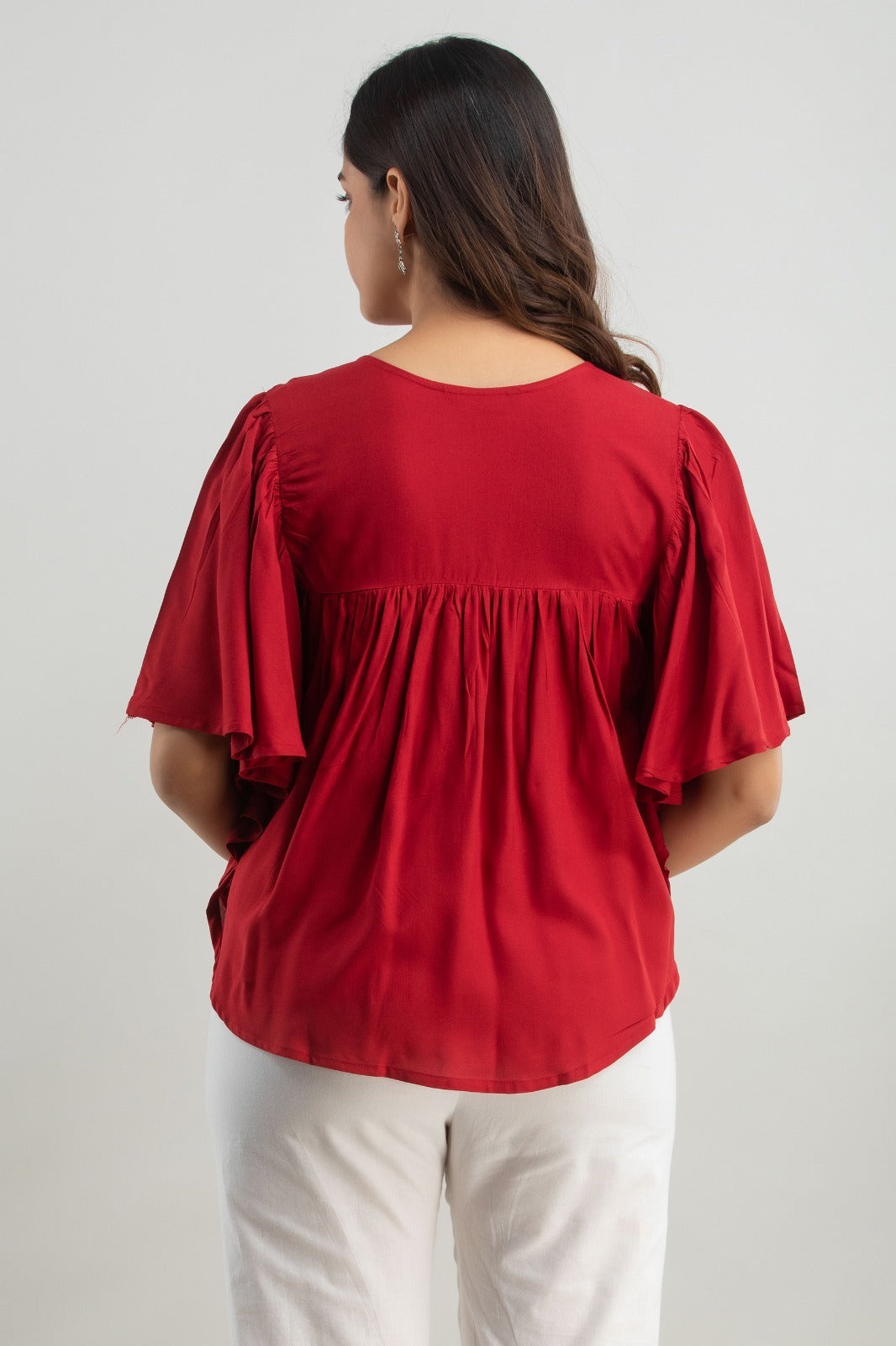 RAYON RED TUNIC (TMR009)