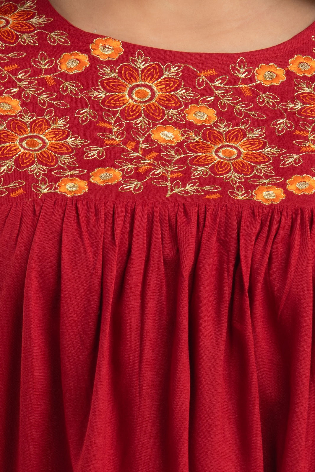 RAYON RED TUNIC (TMR009)