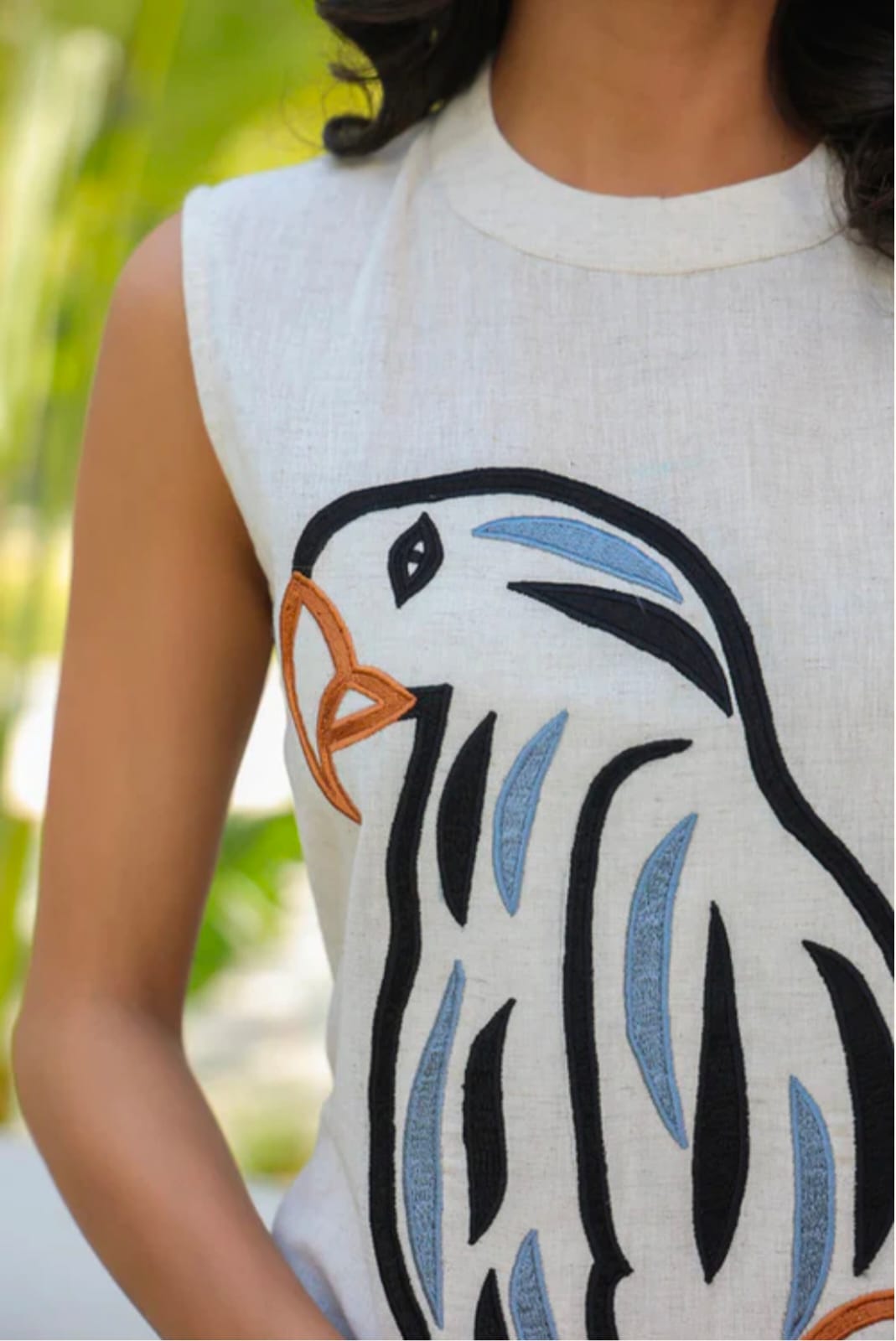 Embroidery cotton flex with plazzo