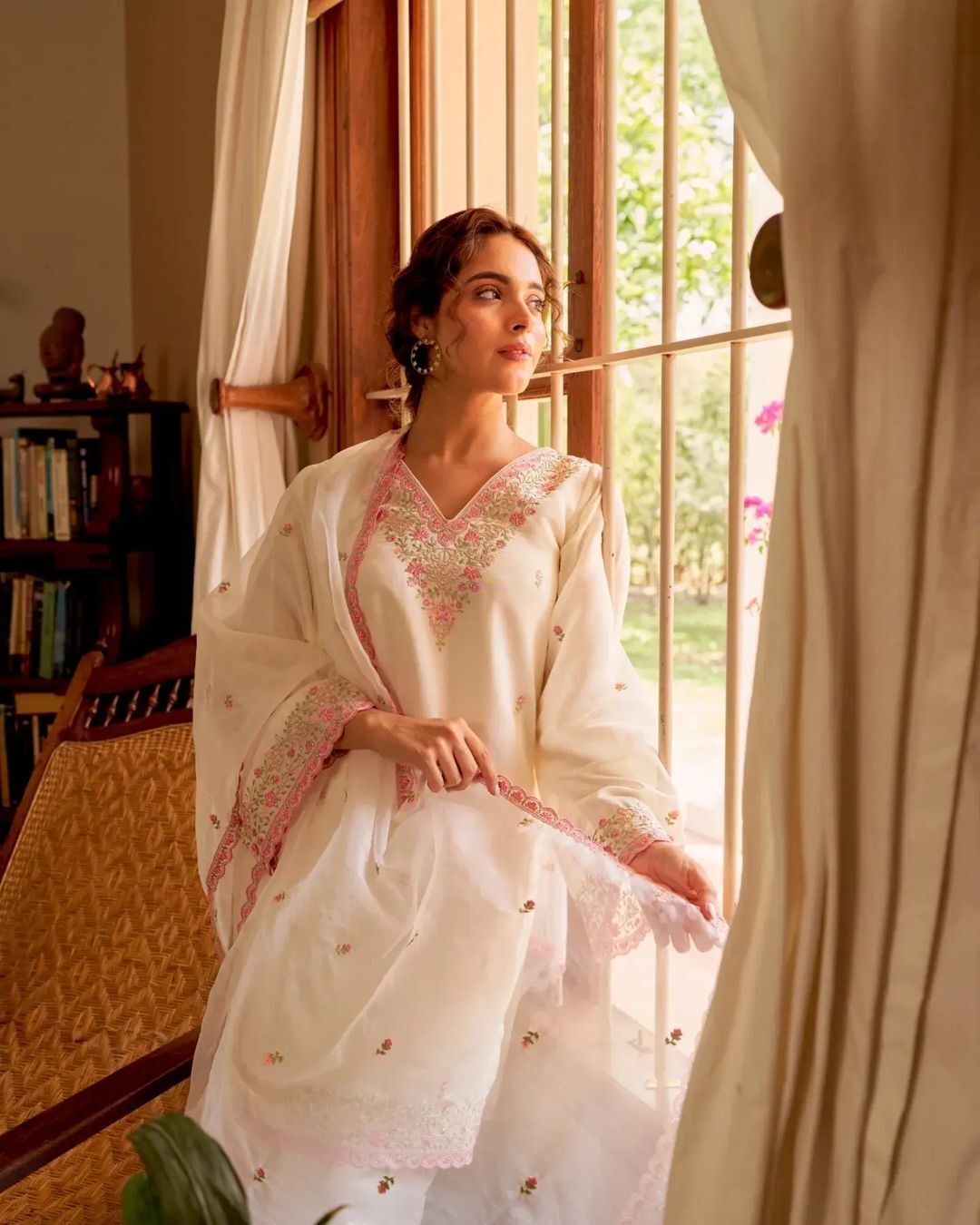 Pure chanderi heavy suit