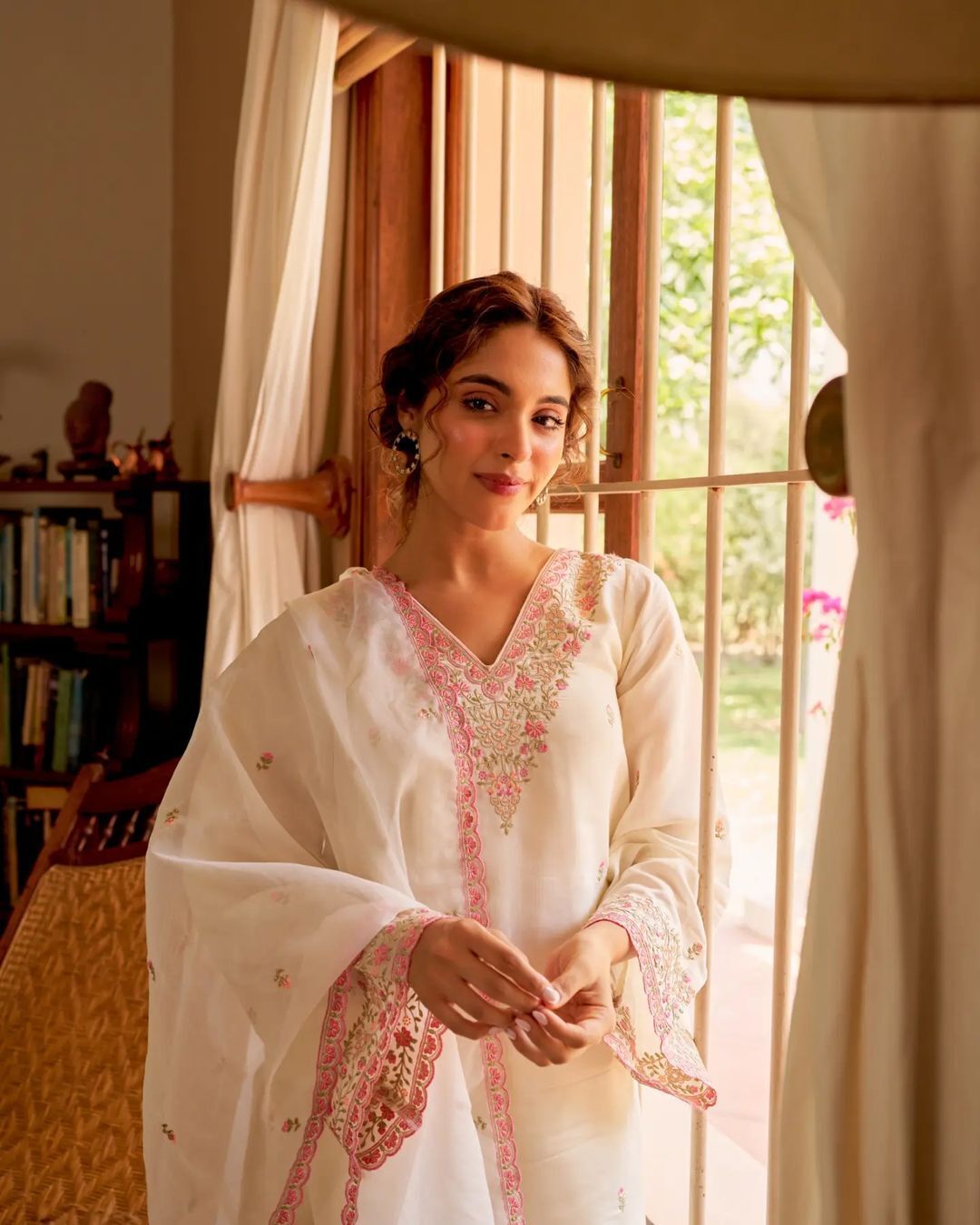 Pure chanderi heavy suit