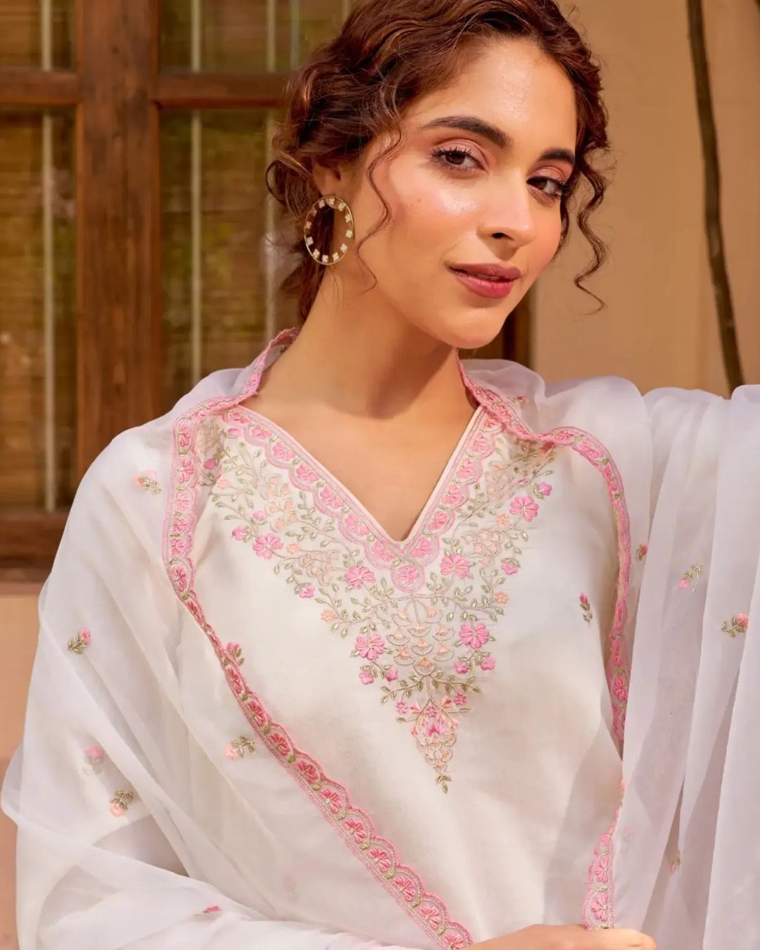 Pure chanderi heavy suit
