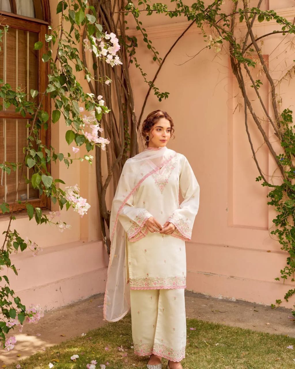 Pure chanderi heavy suit