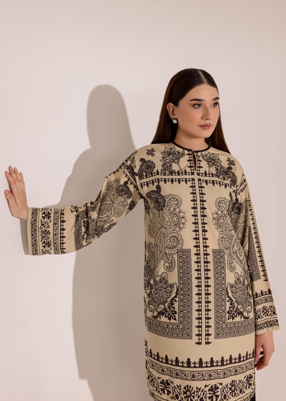 🌻 Sunflower Bloom – Floral Printed Co-Ord Set 🌻 (Biege)