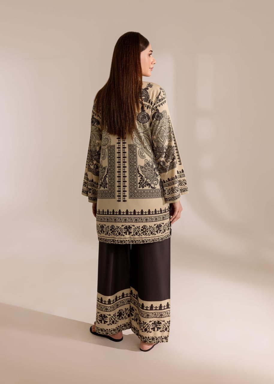 🌻 Sunflower Bloom – Floral Printed Co-Ord Set 🌻 (Biege)